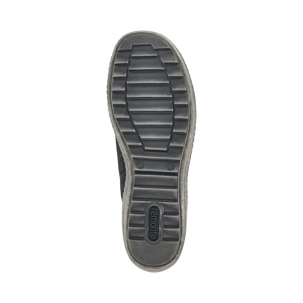 Remonte Halbschuh Sneaker Reißverschluss Tex - Membran schwarz kombi R1402-05 