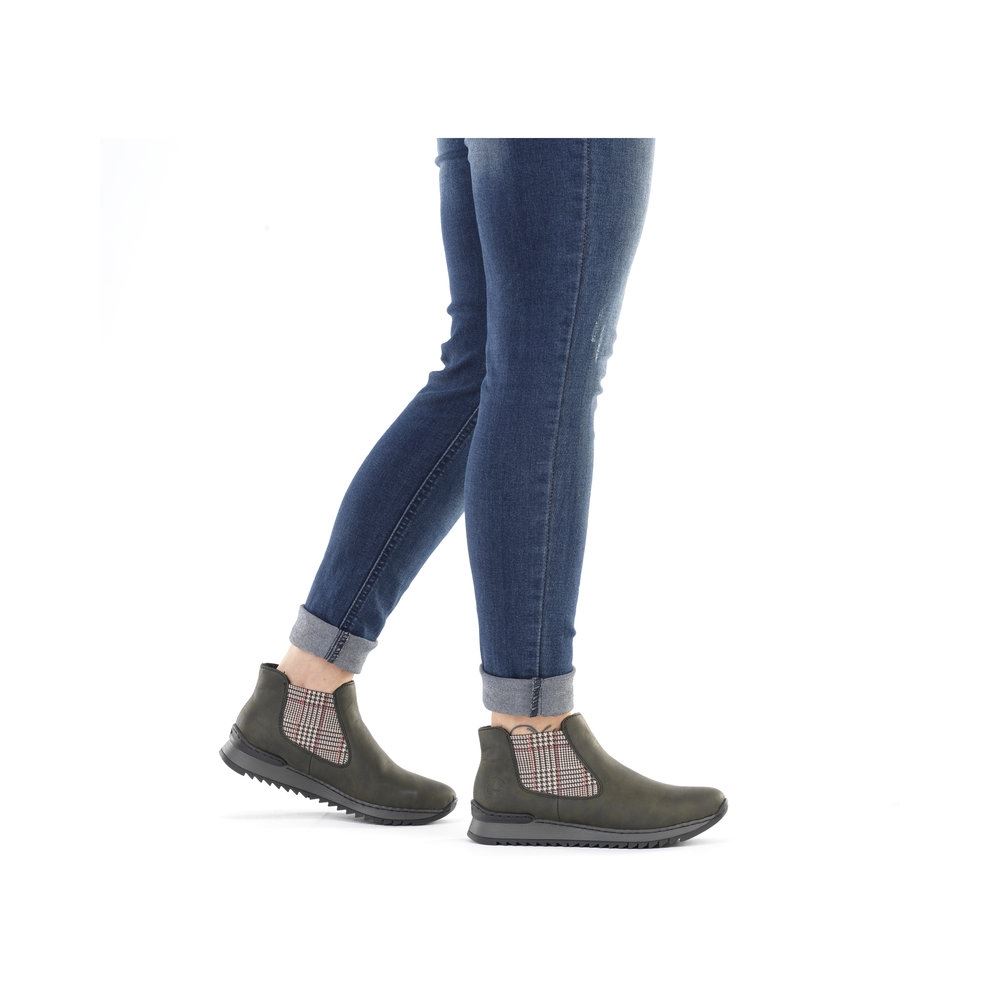Rieker Antistress Chelsea-Boot Stiefelette grün M3691-54 