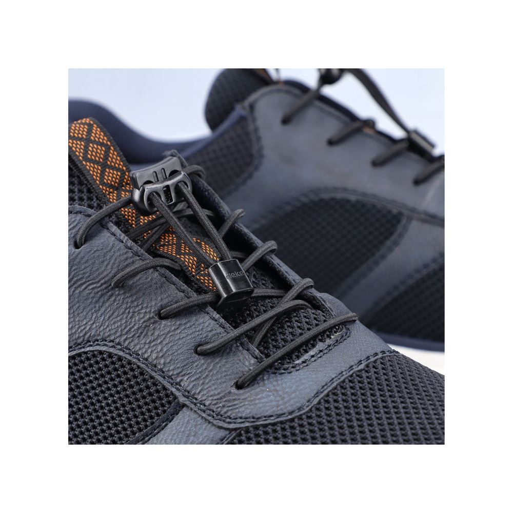 Rieker Herren Sneaker Schnellschnürung  Wechselfußbett blau S13 19534-14 