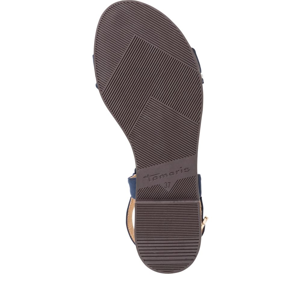 Tamaris Sandale sand comb, navy comb S13  1-1-28129-20 