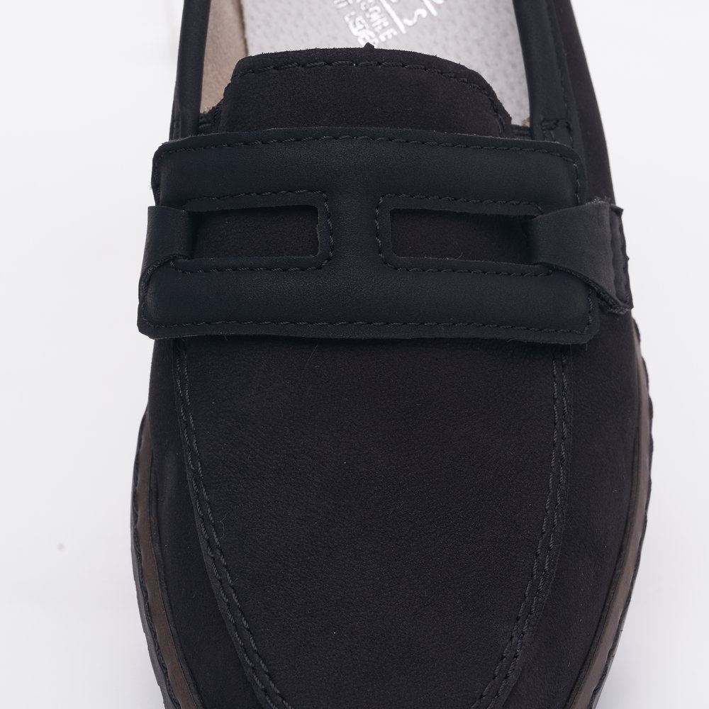 Rieker Antistress Damen Slipper Loafer klassisch schwarz S13 51864-00 