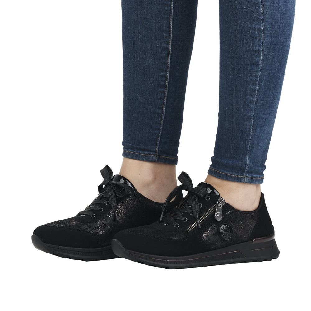 Rieker Damen Sneaker by Rieker nachtschwarz S23  N1411-90 