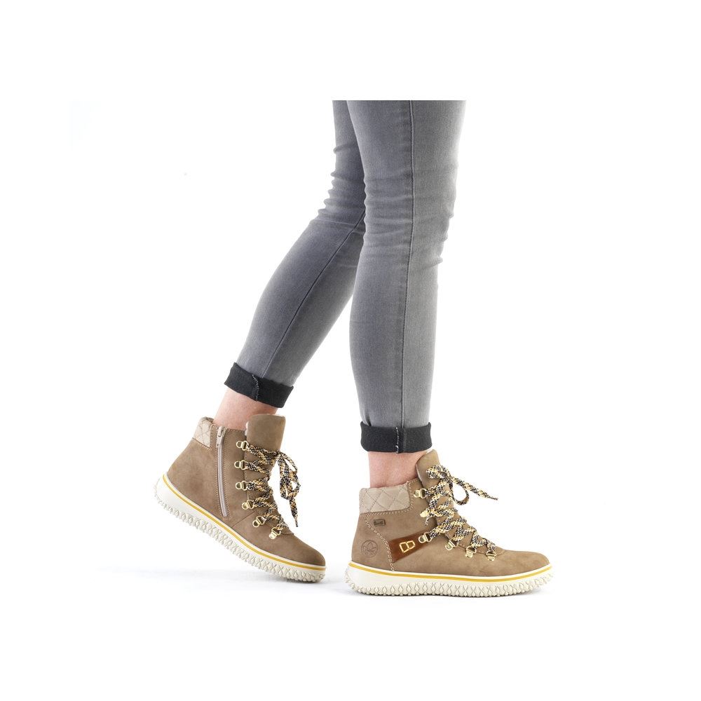 Rieker Antistress Schnürboots TEX- Membran braun S21 Z4238-64 36 | fango/mogano/be | E
