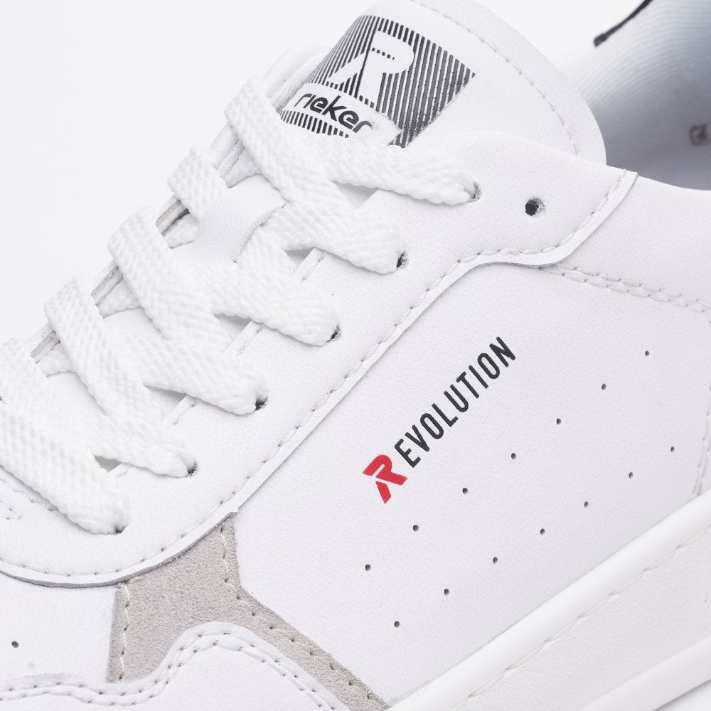 Rieker Evolution Herren Sneaker Leder weiß S13 U0401-81 