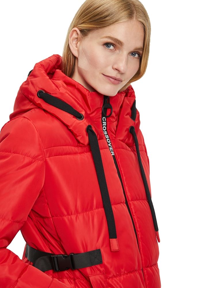 Betty Barclay Outdoorjacke Kapuze rot und schwarz S22 73031544 42 | 9045 Black | 