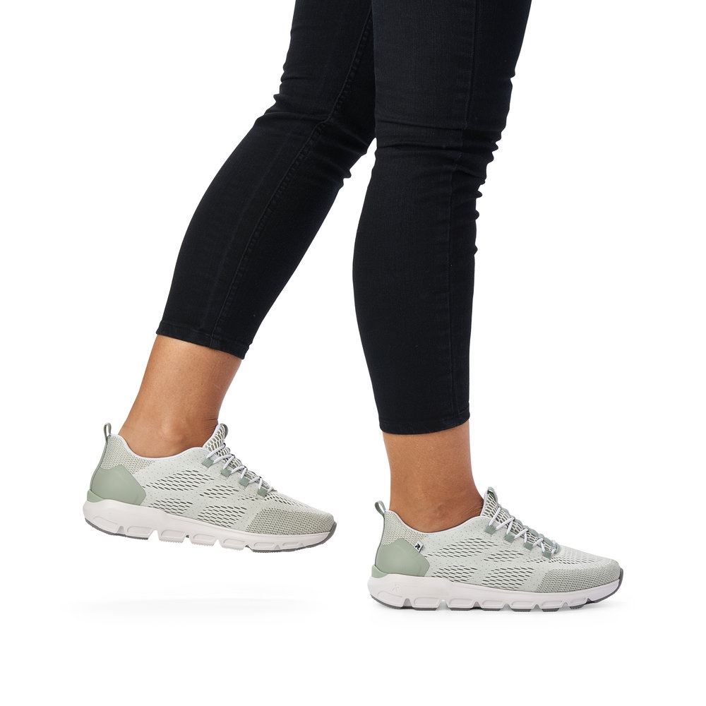 Rieker EVOLUTION Damen Sneaker Wechselfußbett grün S13 40403-52 37 | pisazie-palecya | F