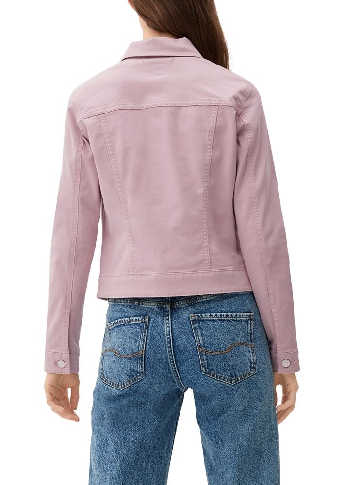 QS designed by Jeansjacke im Slim Fit weiß, lila, grün S13  2127985 