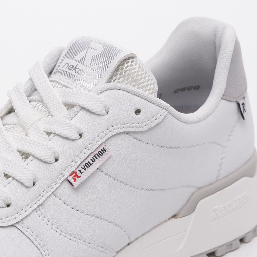 Rieker EVOLUTION Damen Sneaker Leder Wechselfußbett weiß S13 W0600-80 