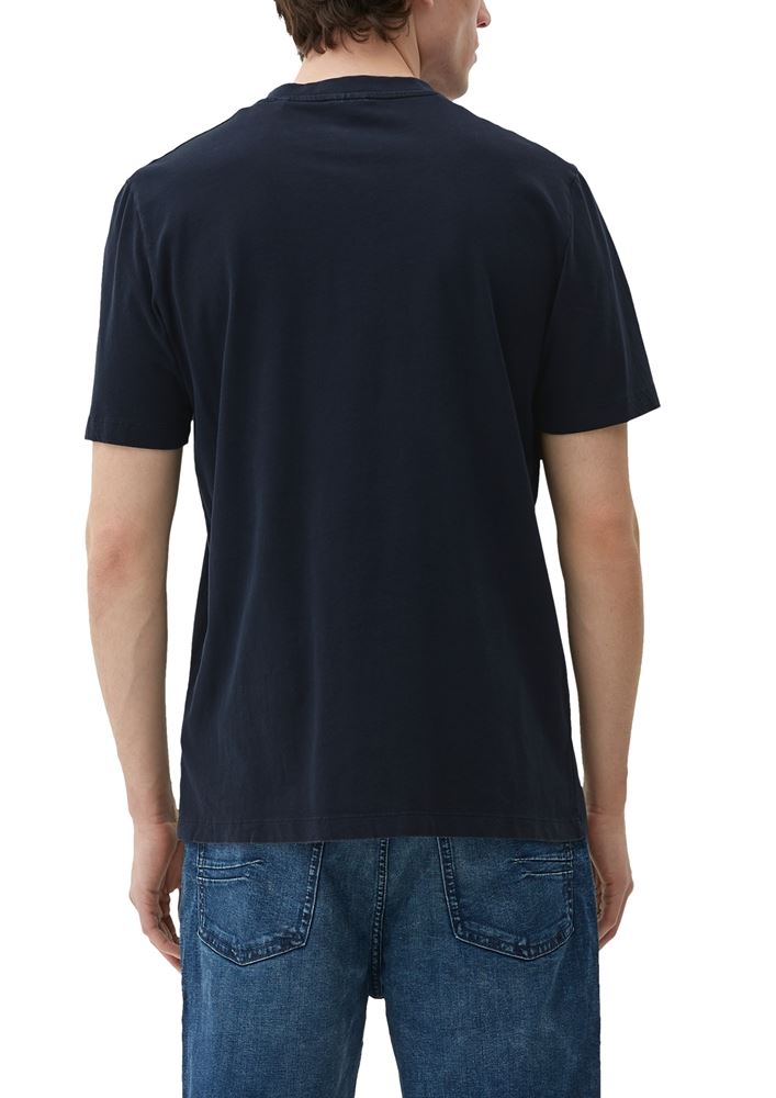 s.Oliver Herren T-Shirt mit Henley-Ausschnitt blau, rosa, weiß S13   2133166 