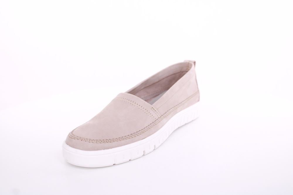 ACO TILDA 06 Damen Slipper Leder weiß, grau  S13 1295/10916 