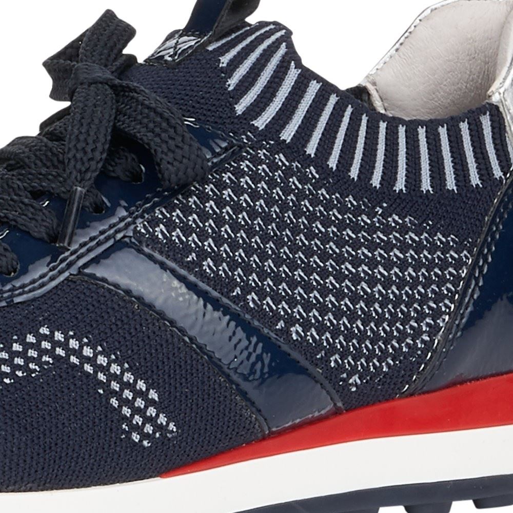 Remonte Sneaker Schnürer Halbschuh softfoam blau D1813-14 