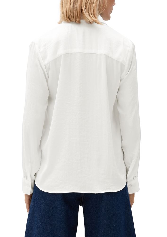 s.Oliver Bluse aus recyceltem Polyester S22  2124797 34 | 5659 BLUE | 