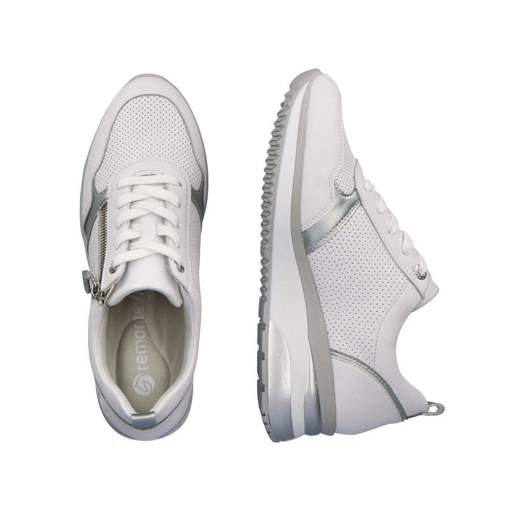 Remonte Sneaker weiß Reißverschluss S13  D2409-80 41 | weiss/weiss/sil | G