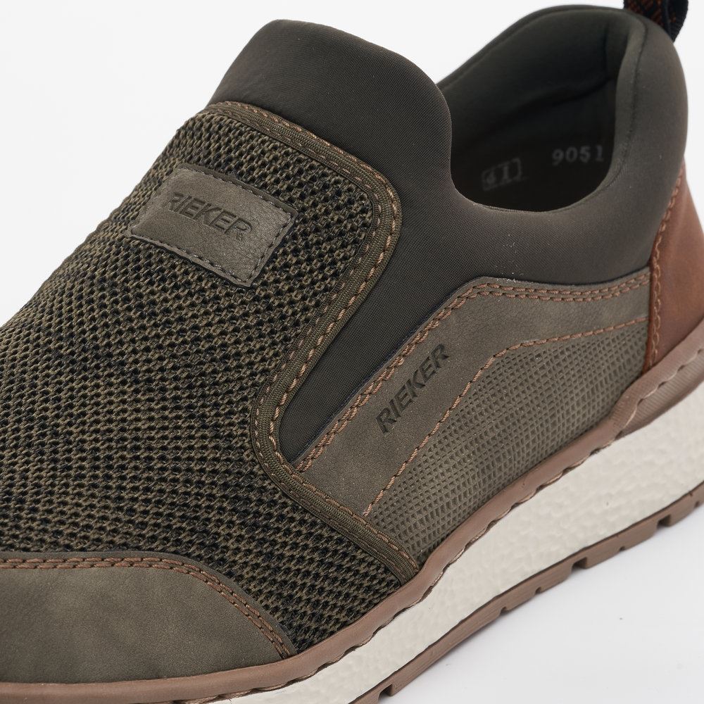 Rieker Antistress Herren Slipper Wechselfußbett grün S13 B9051-54 