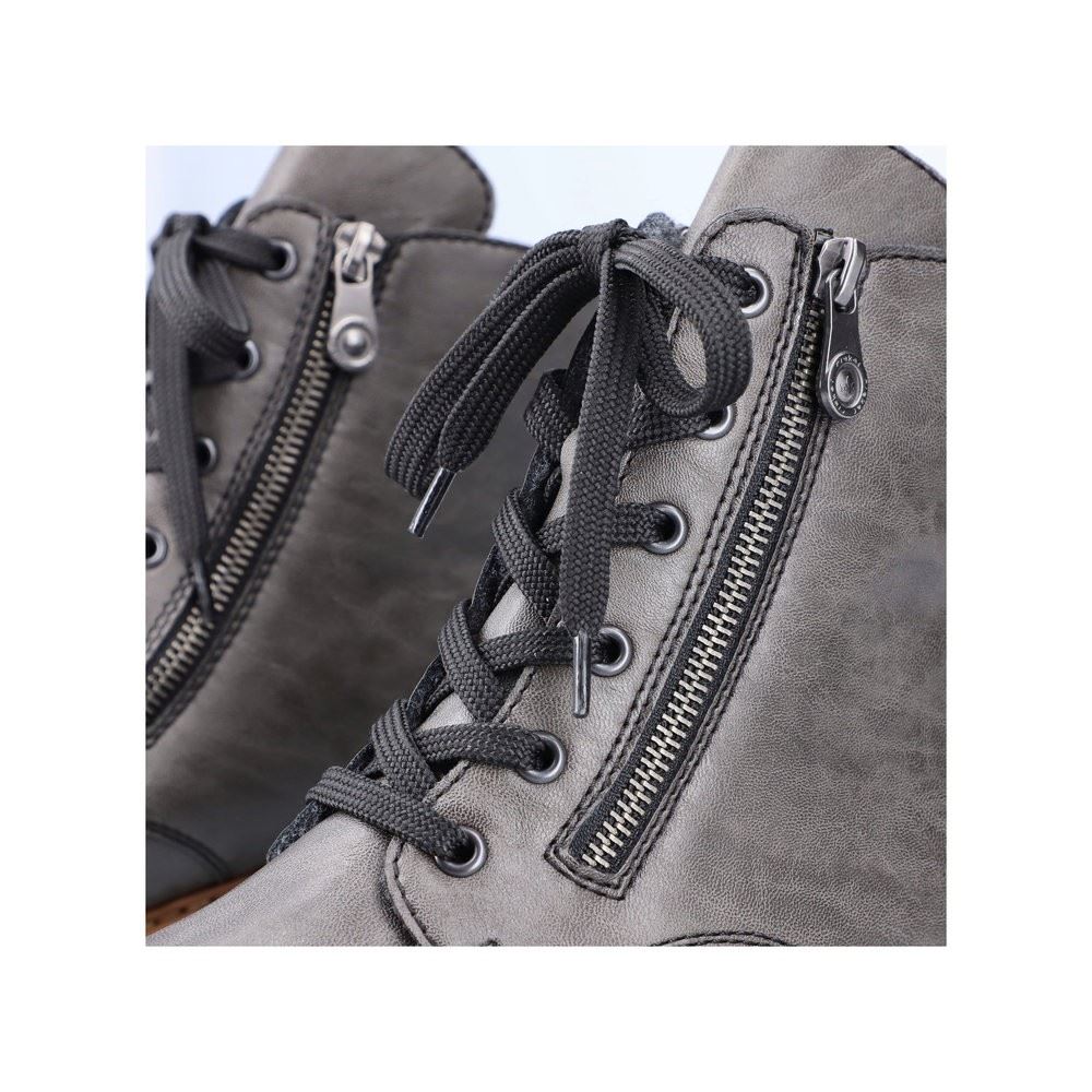 Rieker Antistress Damen Schnürboots Stiefelette grau S22 72611-45 38 | smoke | F