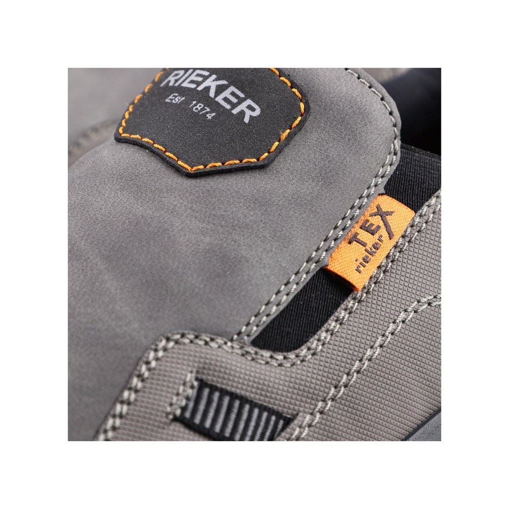 Rieker Antistress Herren Slipper Schlupfschuh TEX- Membran grau S22 B3252-90 40 | grigio/cenere/s | G