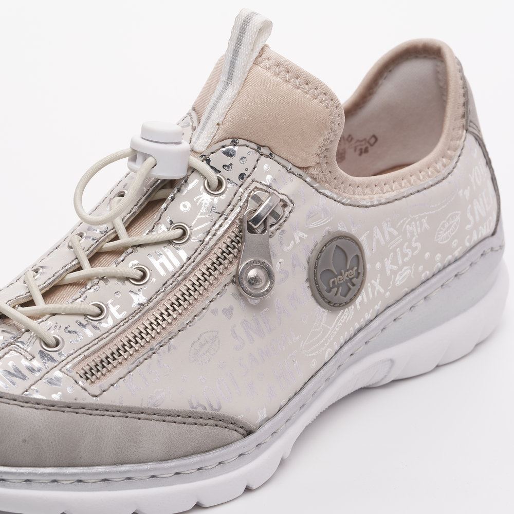 Rieker Antistress Damen Slipper Halbschuh Memosoft- Decksohle grau S13 L3272-40 