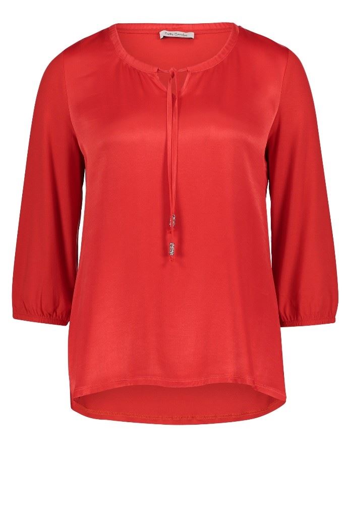 Betty Barclay Bluse Shirt 3/4 weiß rot 38112935 