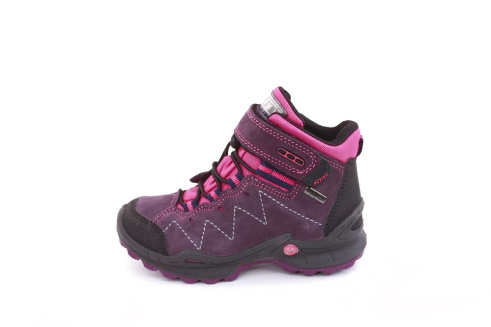 IMAC Kinder Outdoor- Schuh Wander- Schuh Klettverschluss TEX- Membran grau, pink, beige S22 282358 