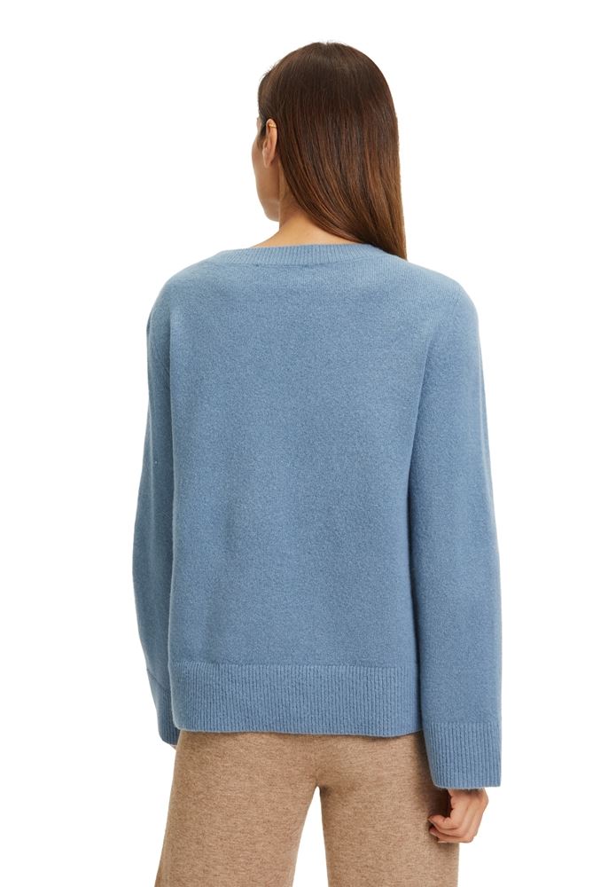 Betty Barclay Feinstrickpullover Rundhalsausschnnitt blau, lila S22 57411165 