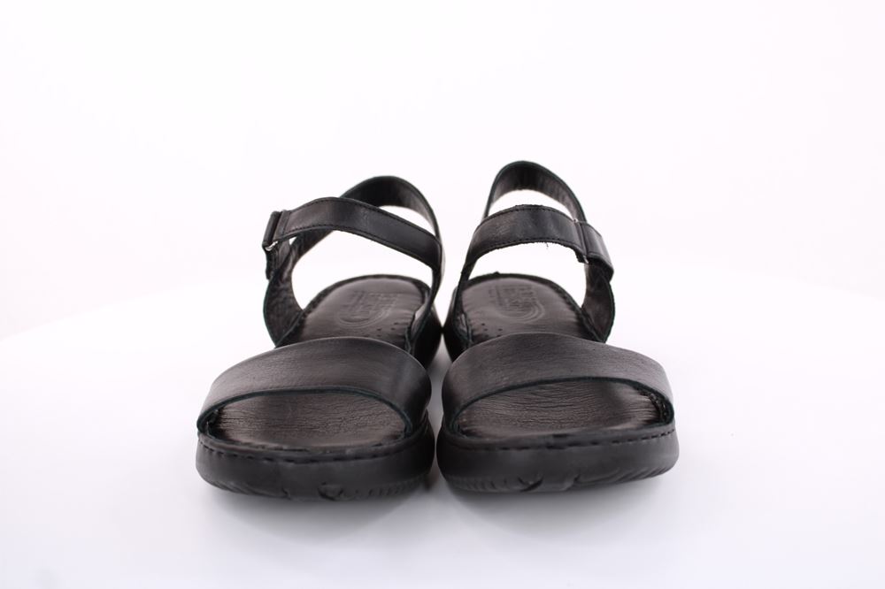 PETER ERIKSON Damen Sandale Leder Comfort- Fußbett blau, schwarz S13 231521 