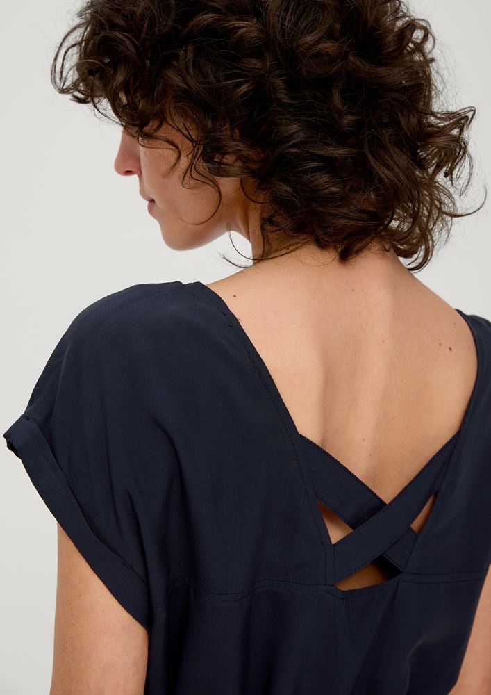 s.Oliver Kleid mit Bindeband aus Viskose S13 2131810 