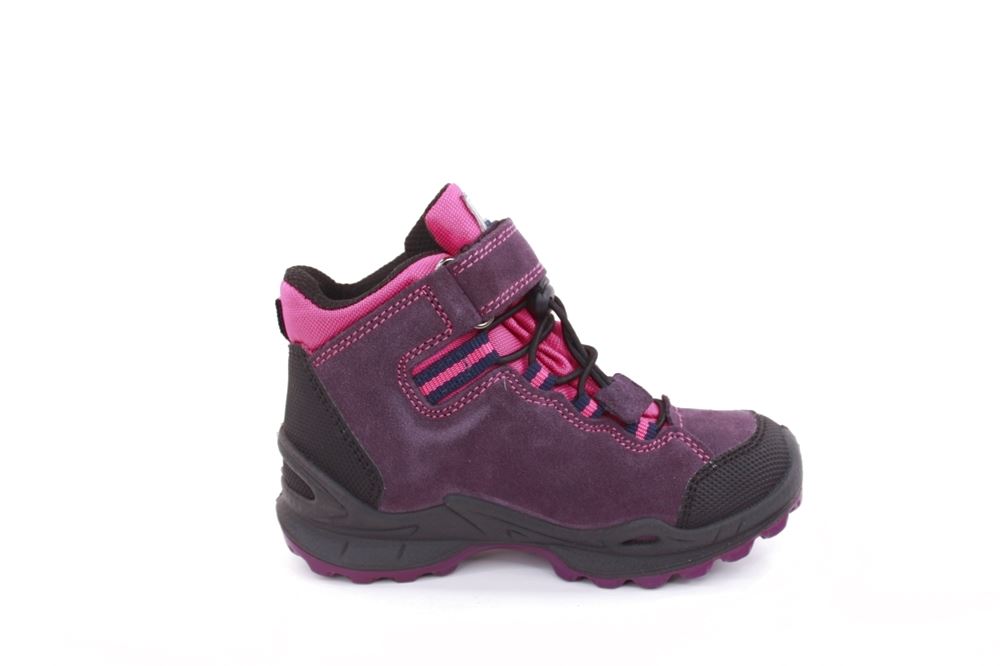IMAC Kinder Outdoor- Schuh Wander- Schuh Klettverschluss TEX- Membran grau, pink, beige S22 282358 