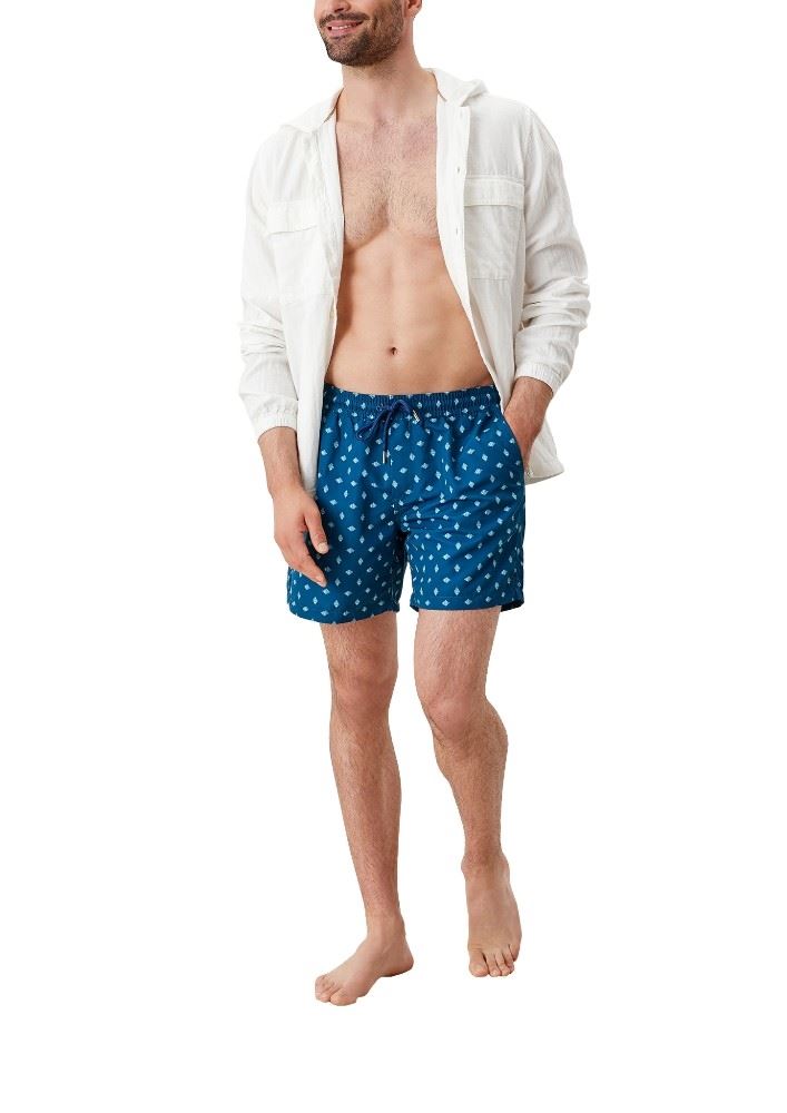 s.Oliver Herren Badehose Netzfutter gemustert lila,blau S12 2114122 XL | 47A0 purple AOP | 