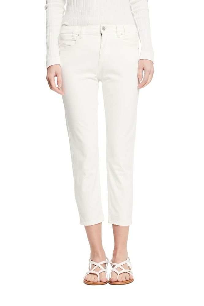 ESPRIT Caprihose seitliche Saumschlitze weiß, grün S12 042EE1B328 