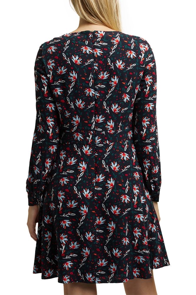 EDC Kleid Blumen 100CC1E319 34 | C003 BLACK 3 | 