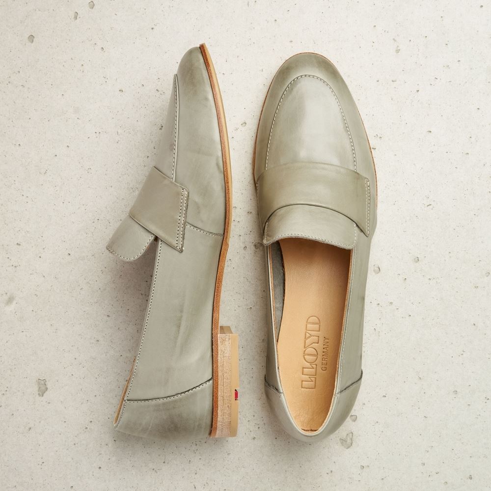 Lloyd Damen Slipper Bea Leder salbei 12-750-01 