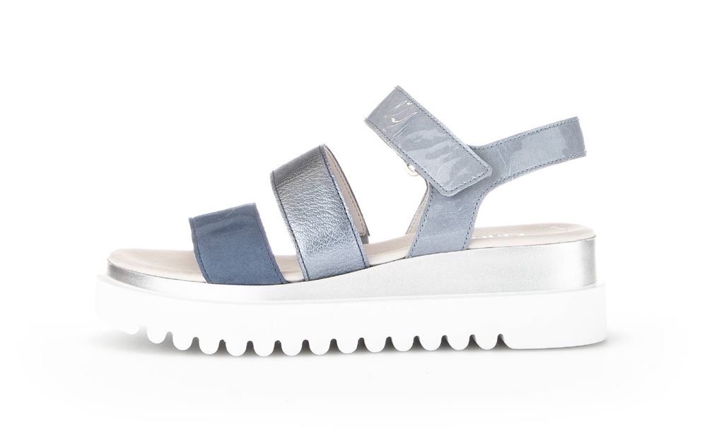 Gabor Sandalette Keilabsatz blau S13  24.610.66 