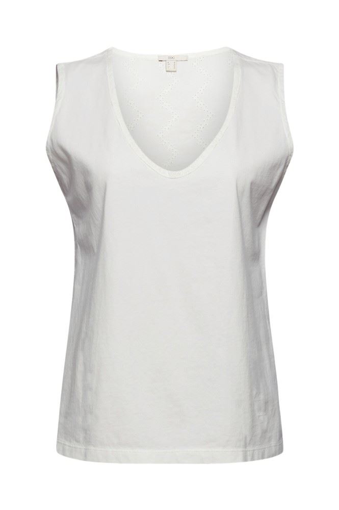 EDC by Esprit Blusentop Lochstickerei  creme 041CC1K303 M | C110 OFF WHITE | 