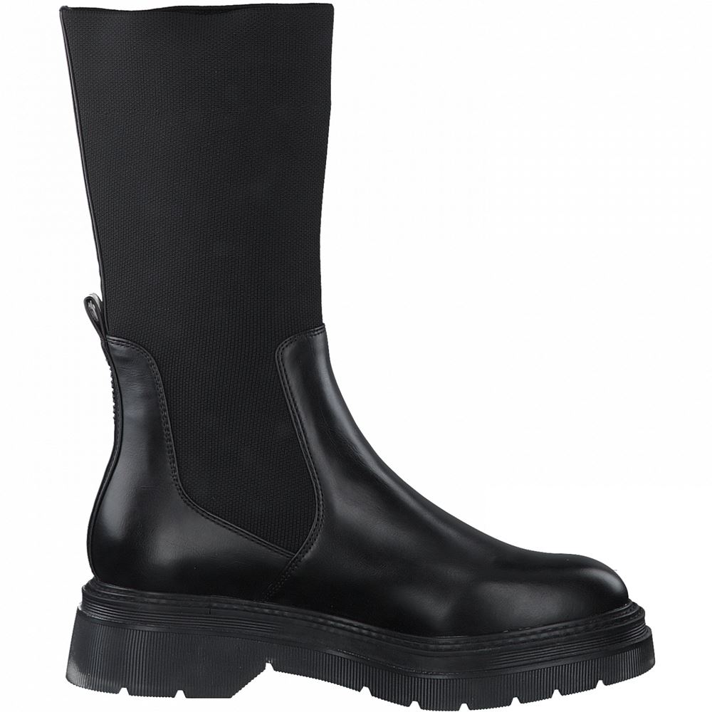 Tamaris Schlupfstiefel Chelsea Boot schwarz S21 1-1-25425-27 37 | 020 BLACK MATT | 