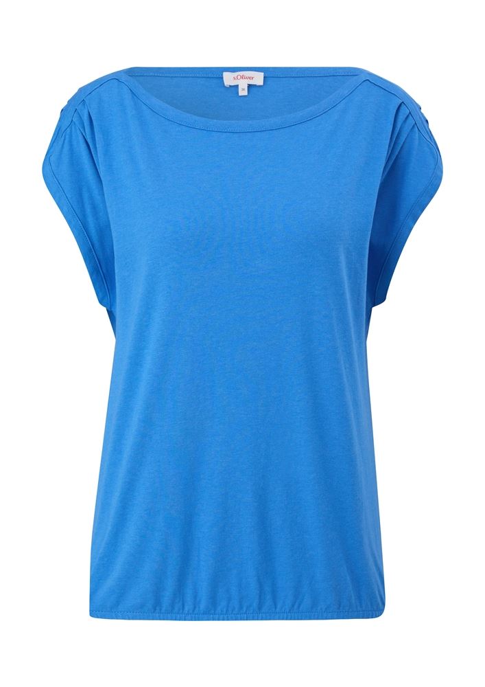 s.Oliver Shirt mit U-Boot-Ausschnitt pink, blau, grün, schwarz S13 2132634 