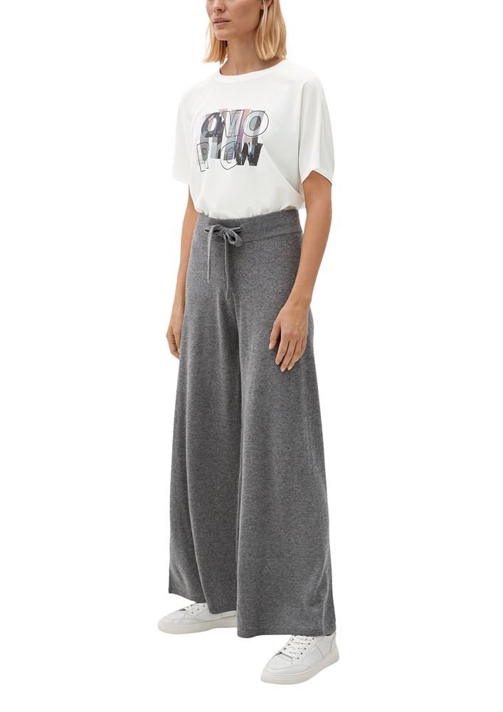 s.Oliver T-Shirt mit Frontprint S22 weiß 2125374 44 | 02D0 WHITE | 