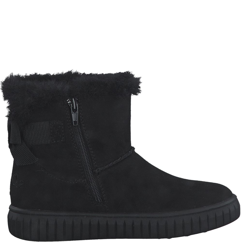 s.Oliver Mädchen Stiefel Winterboot TEX- Membrane schwarz S22 5-5-46408-29 35 | 001 BLACK | 