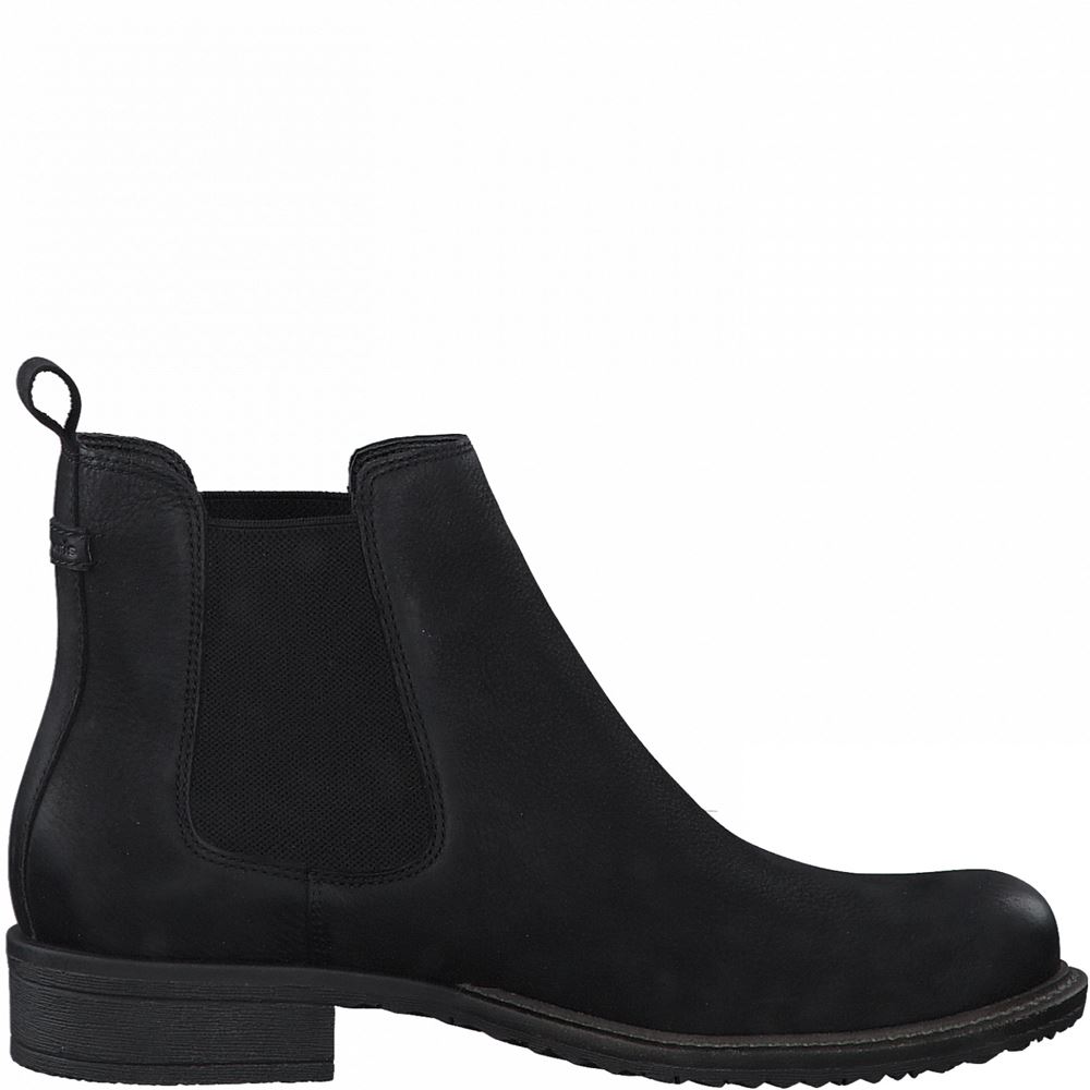 Tamaris Chelsea Boot Leder schwarz S21  1-1-25422-27 37 | 008 BLACK NUBUC | 