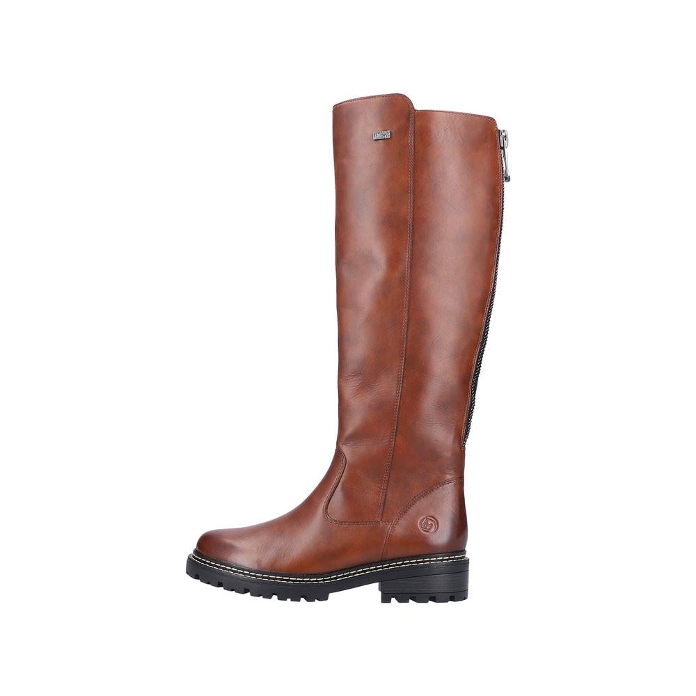 Remonte Damen Langschaft- Stiefel Leder TEX- Membran Warmfutter braun S22 D0B72-22 42 | chestnut/moro | G