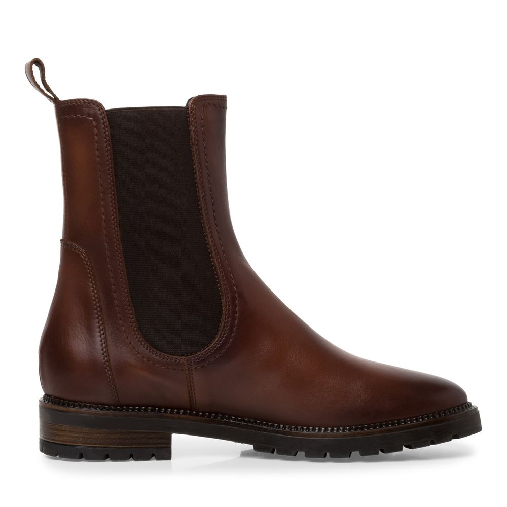 Tamaris Chelsea- Boot Leder klassisch TOUCHit- Fußbett braun S22  1-1-25392-29 39 | 305 COGNAC | 
