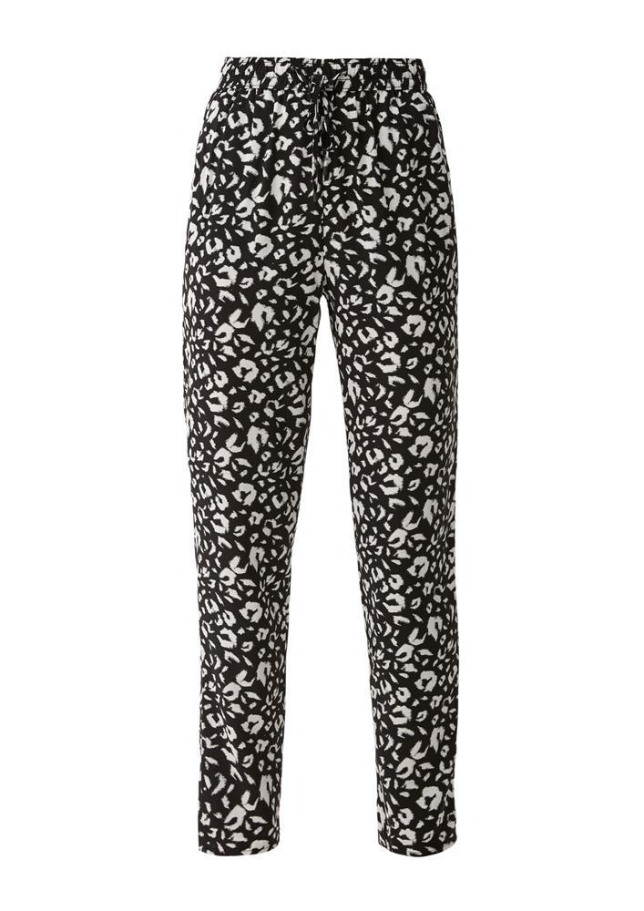 s.Oliver Relaxed: Hose aus reiner Viskose schwarz S13  2132619 
