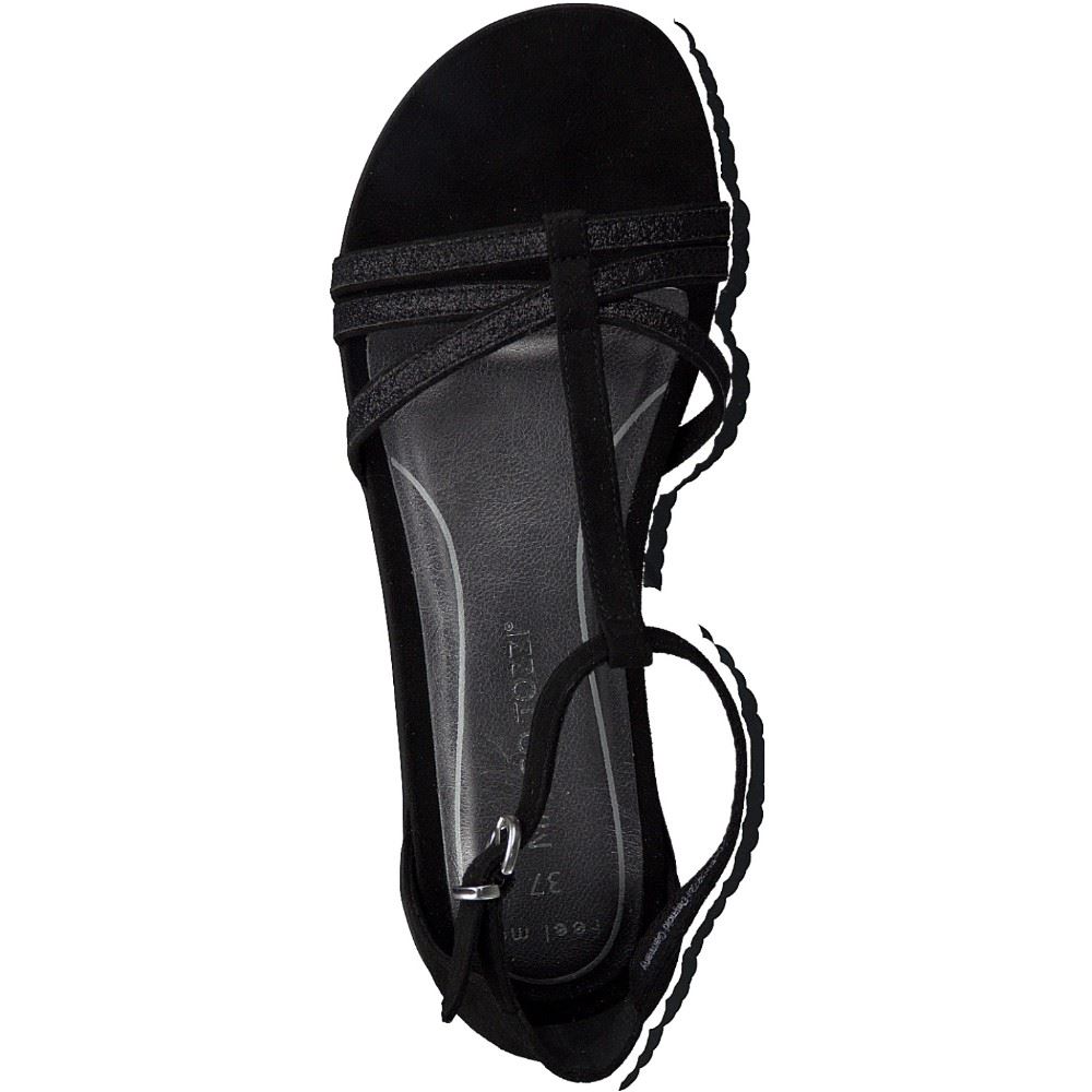 Marco Tozzi Sandale schwarz 2-2-28411-24 38 | 098 BLACK COMB | 