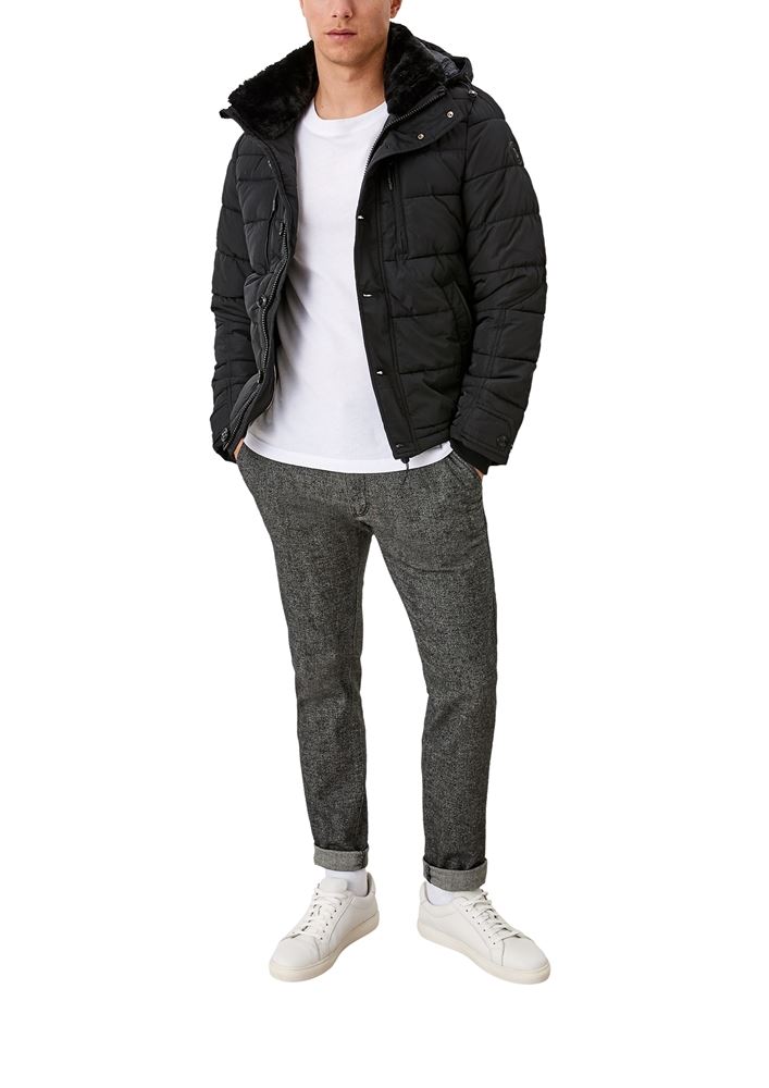 s.Oliver Hose Chino Straight grau meliert S21 2106301 
