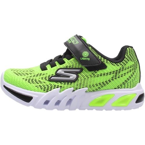 Skechers Flex Glow Elite Kinder Sneaker lights On Off Leuchtelemente grün S12   400137L 