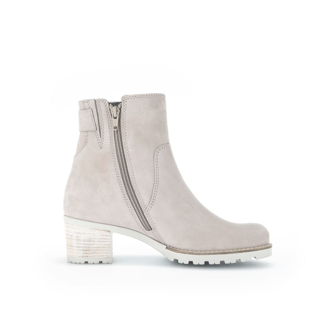 Gabor Stiefelette sportlich Zierschnalle Rauleder grau S23   32.803.43 