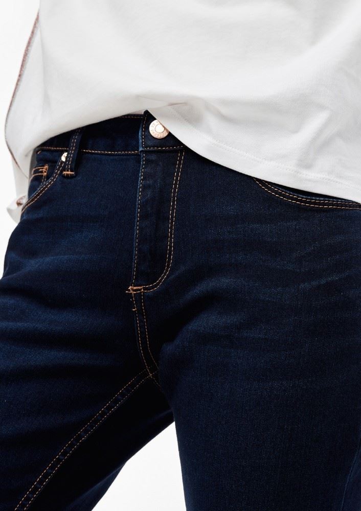 QS designed by Denim Skinny Fit blau Noos 2005645 34 | 58Z6 dark blue | L32