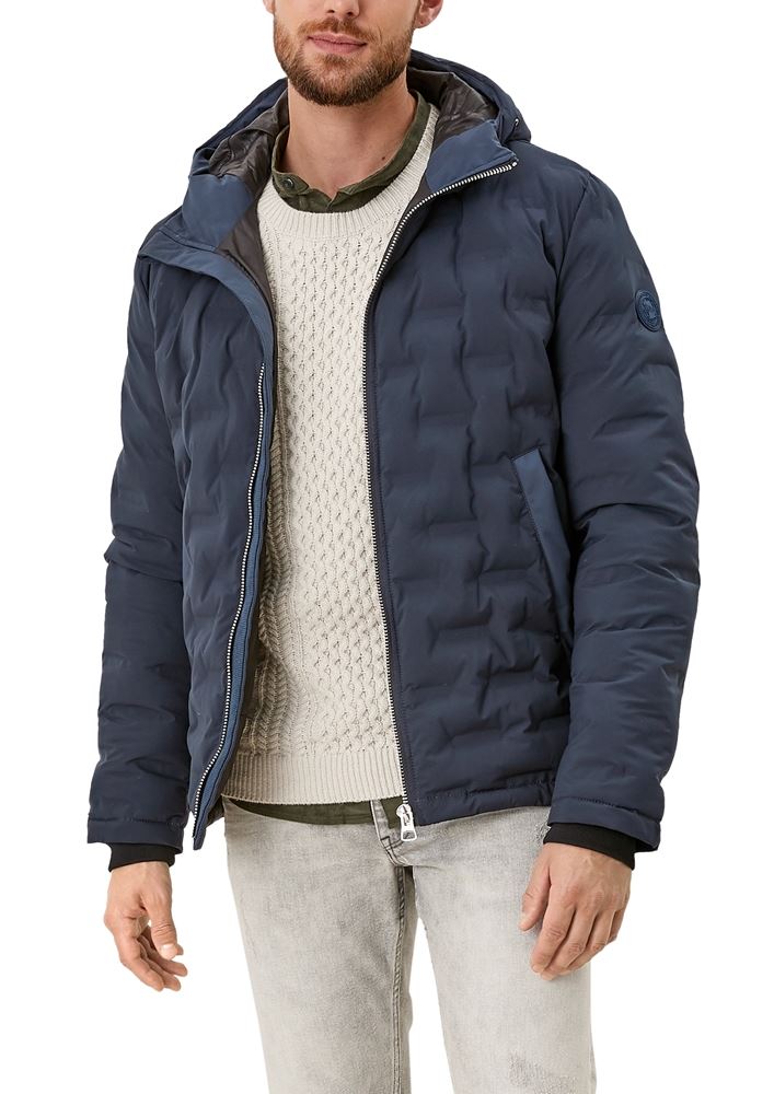 s.Oliver Herren Steppjacke blau S21 2105502 XL | 5910 dark blue | 
