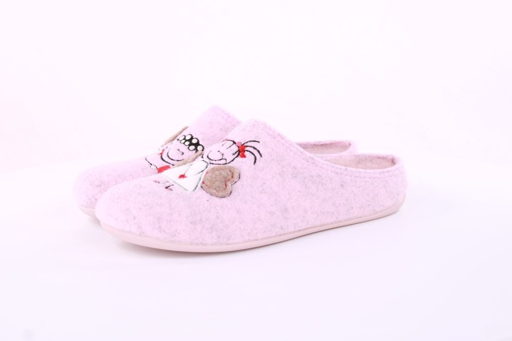 Calzamur Damen Winter Pantoffel Hausschuh Filz  rosa S21 66800367 