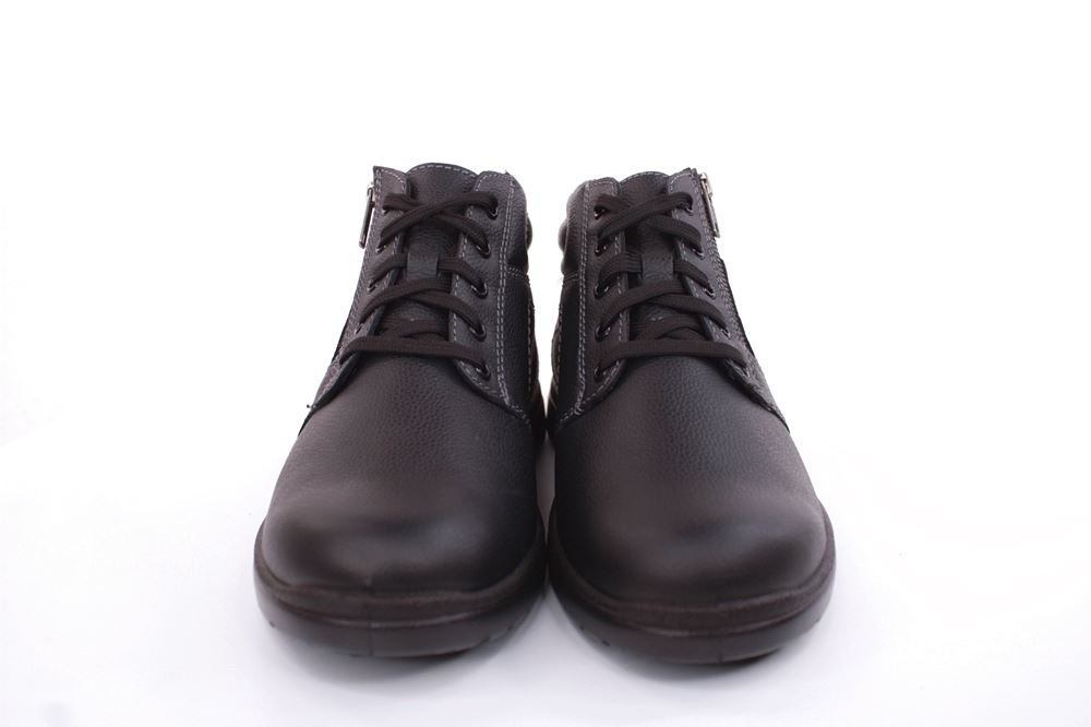 Jomos Herren Schnürschuh Knöchelhoh Leder TEX- Membran Comfortweite H schwarz S22 464902 48 | 000 schwarz | 