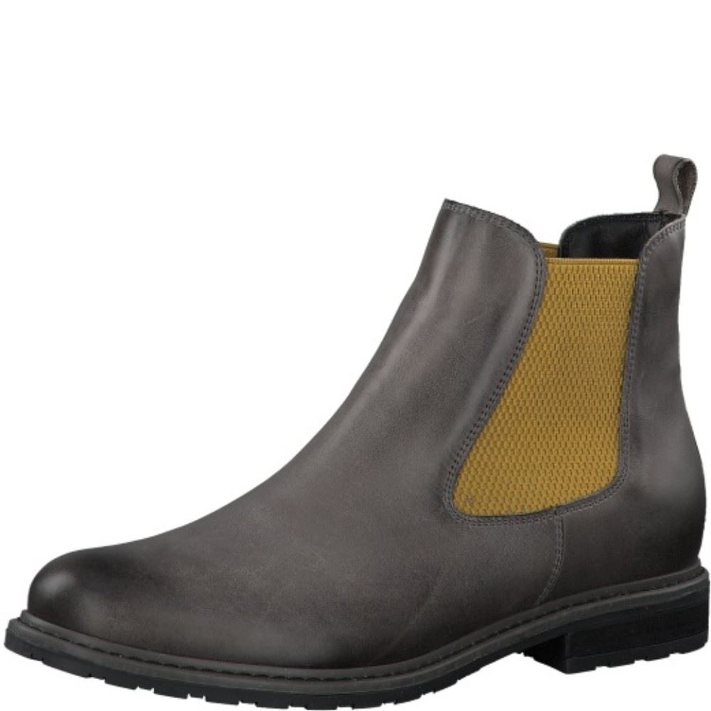 Tamaris Leder Chelsea Boots 1-1-25056-25 36 | 299 GREY LEA/SA | 